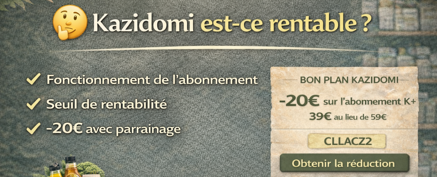 Kazidomi est-ce rentable ?