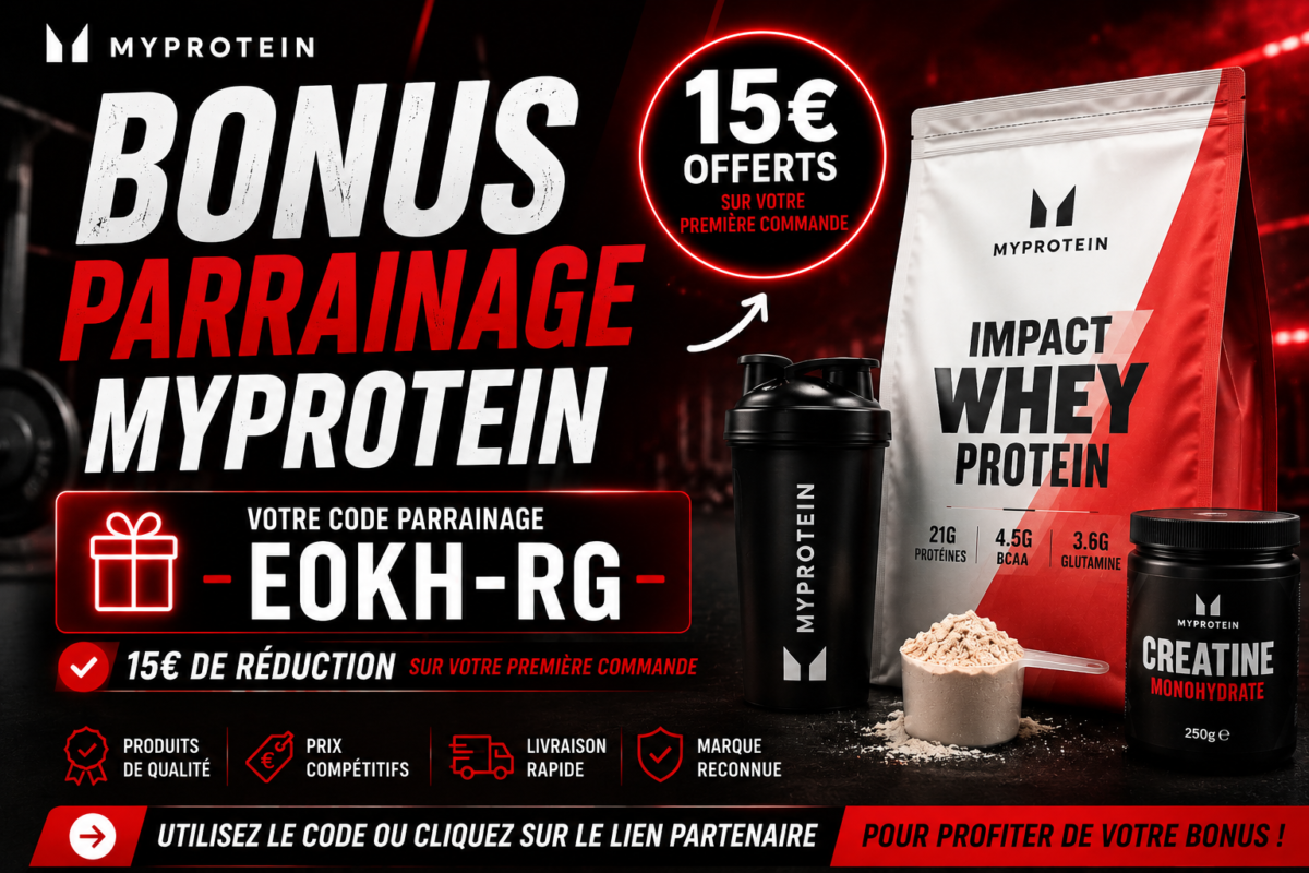Bonus parrainage MyProtein